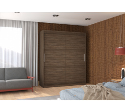 Tolóajtós szekrény LINCOLN 180 Choco+Choco