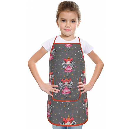 Dětská zástěrka víla na šedé