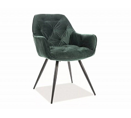 CHERRY VELVET étkezőszék, Zöld Bluvel 78/Fekete