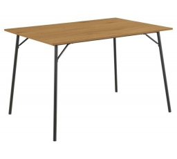 Peru asztal 120x80cm tölgy/fekete