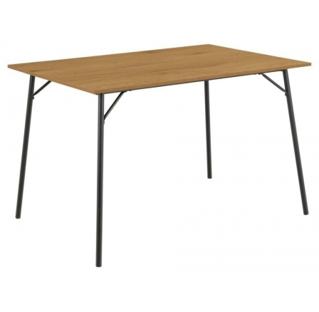 Peru asztal 120x80cm tölgy/fekete