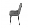 Jídelní židle, šedá, sametová látka, CT-281 GREY4