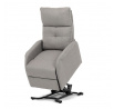 Polohovací křeslo, elektrické kabelové ovládání, krémová, látka, TV-5482 CRM2