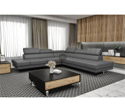 NAROŻNIK EMPORIO MAX 300x300 SKÓRA NATURALNA - Skóra szara