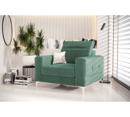 FOTEL TAPICEROWANY MALIBU 104 CM - Odcienie miętowego