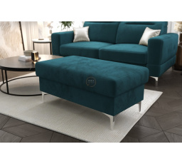 PUFA ZE SCHOWKIEM MALIBU 100x55 CM - Odcienie niebieskiego