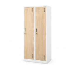 BHP ruhásszekrény fehér/szonomatölgy: négyrekeszes Eco Design KACPER, 800 x 1800 x 500 mm