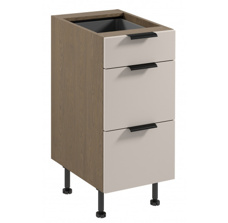 SORRENTO alsószekrény D40S3 - Balti vihar/Bézs