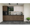 Horní skřínka MONZA - 40 NAGU-36 1F, Černá mat/Ořech