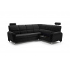 Rohová sedací souprava DIANA, Velva Black, Levá