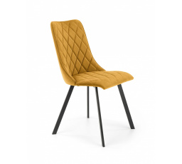 Étkezőszék K450, mustárszínű bársony