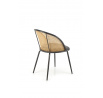 Étkezőszék K508, Szürke/Rattan/Fekete