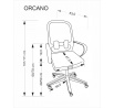 ORCANO irodai szék, fekete