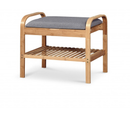 Cipőtartó ST12, bambusz/szürke