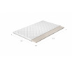 Topper Latex 160x200 Hipoalergiczny pokrowiec Microfibre