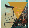 Molly bárszék fekete High