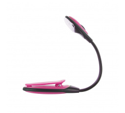 Rózsaszín olvasólámpa csipesszel