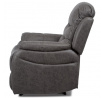 Polohovací křeslo, šedá, látka, TV-4086 GREY