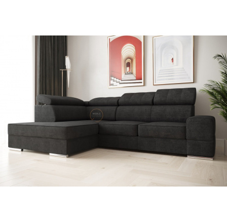 NAROŻNIK ROYAL I 260×185 - lewa , Odcienie grafitu