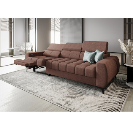 SOFA PORTO III RELAX 263 CM - Odcienie brudnego różu , Strona lewa