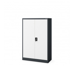 KEVIN fém irodai iratszekrény, 900 x 1400 x 400 mm, antracit-fehér