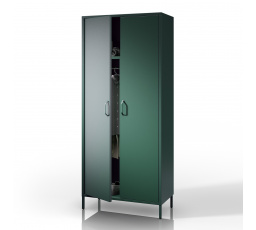 Fém ruhásszekrény palackzöld FLAVIO