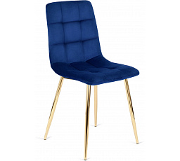 Krzesło YORK Granatowe Welurowe