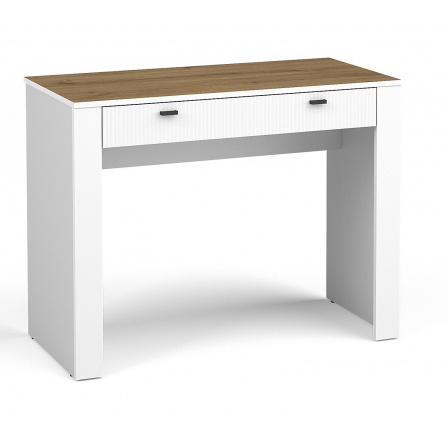 MOSSA Mo10 fésülködőasztal, Whisky Tölgy/Fehér Matt