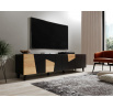TV komód ETNA, fekete matt/ fekete matt/ craft tölgy