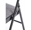 Összecsukható szék K566, fekete / hamuszürke