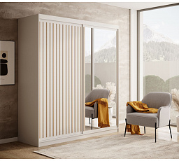 Tolóajtós szekrény Delia 180 Fehér+Artisan