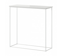 Konzol Milan Fehér+Fehér Fényes