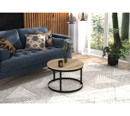 RINEN dohányzóasztal Fekete+Sonoma