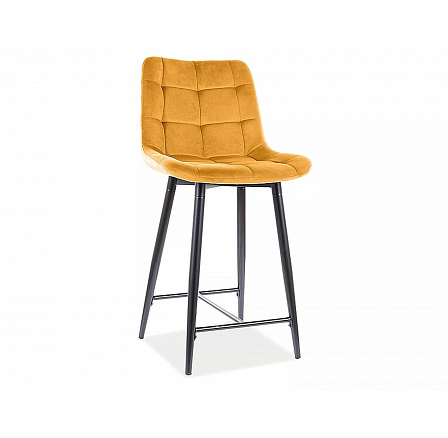 CHIC H-2 bárszék, Curry Bluvel 68/fekete matt