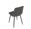 Jídelní židle, černá, látka vintage, CT-281 BK3