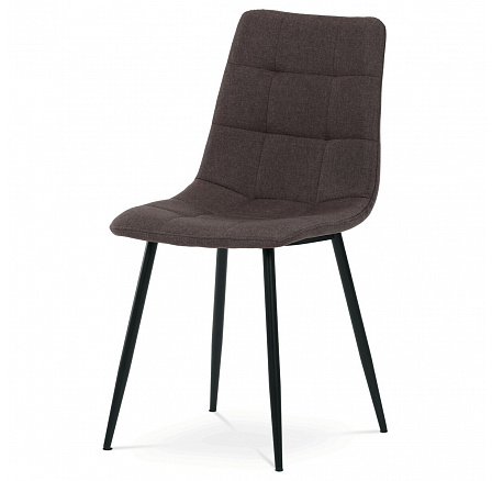 Jídelní židle, hnědá, látka, DCL-974 BR2