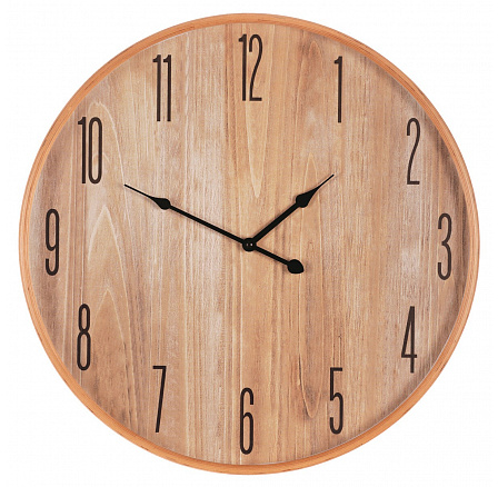 Hodiny nástěnné - pr. 53 cm, MDF a dřevený rám, imitace dýhy Hodiny nástěnné - pr. 53 cm, MDF a dřevený rám, imitace dýhy