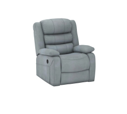 Elektromosan állítható relaxációs fotel, szürke bársony FR7-FXJG