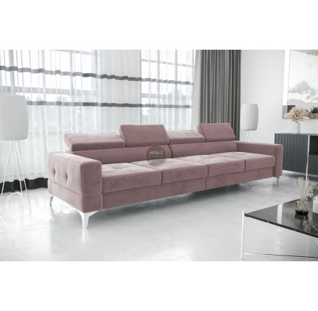 SOFA CZTEROOSOBOWA TOSCANIA IV 315 CM - Odcienie różu