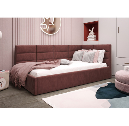 ŁÓŻKO ZAZU - Odcienie różu- T63 , Strona prawa