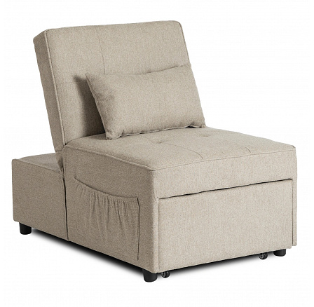 Fotel Rozkładany IBERIS 67 cm do Spania Beżowy