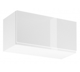 ASPEN Felső Konyhaszekrény G80K, Fehér/Fényes Fehér