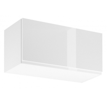 ASPEN Felső Konyhaszekrény G80K, Fehér/Fényes Fehér