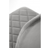 Étkezőszék K525 VELVET, Szürke/Fekete