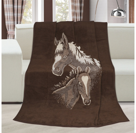 Deka Karmela jednolůžko 150x200cm koně