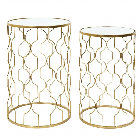 Dubai 2 asztalos szett arany