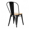 Paris Wood szék fekete természetes fenyő