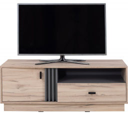 TV komód ALLMO AL-5, Világos Estana Tölgy/Antracit