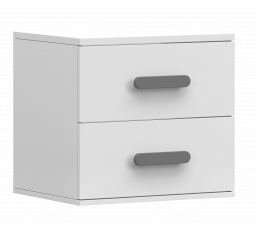 SMYK I - 22 éjjeliszekrény - Fehér Matt/Szürke