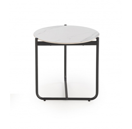 ACUNA S dohányzóasztal, fehér márvány hatás